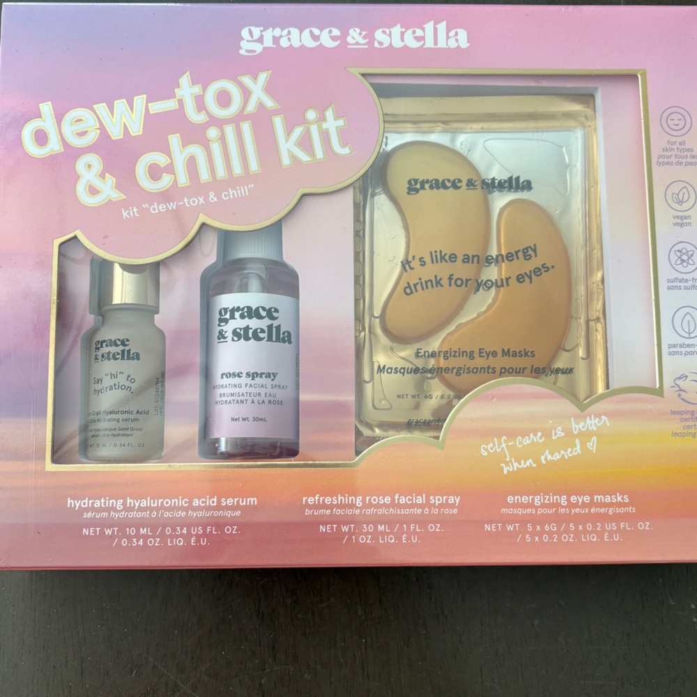 New- Grace & Stella Dew-Tox & Chill 7 piece gift set